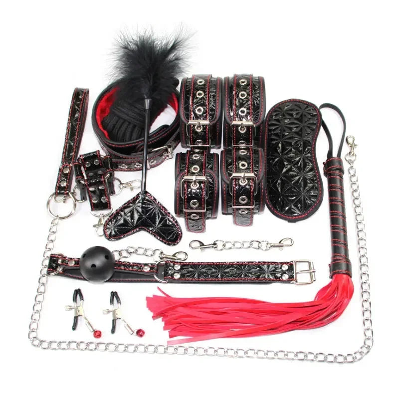 Premium Leather BDSM Bondage Set