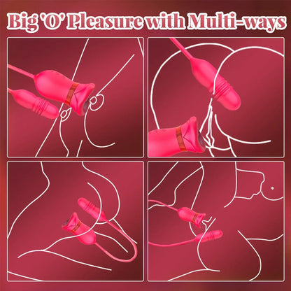 Luxe Bloom 4-in-1 App-Controlled Vibrator – Clitoral, Nipple & Anal Stimulation