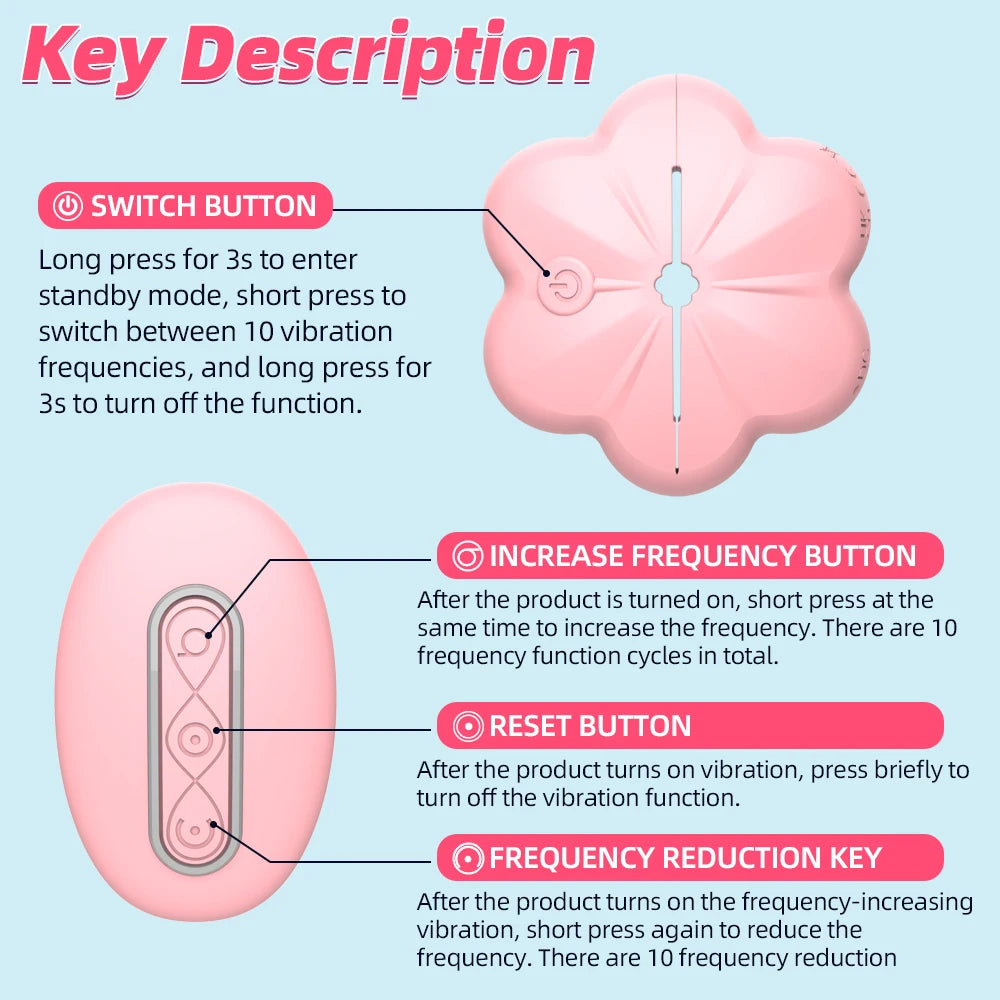 Rose Nipple Clamps Vibrator