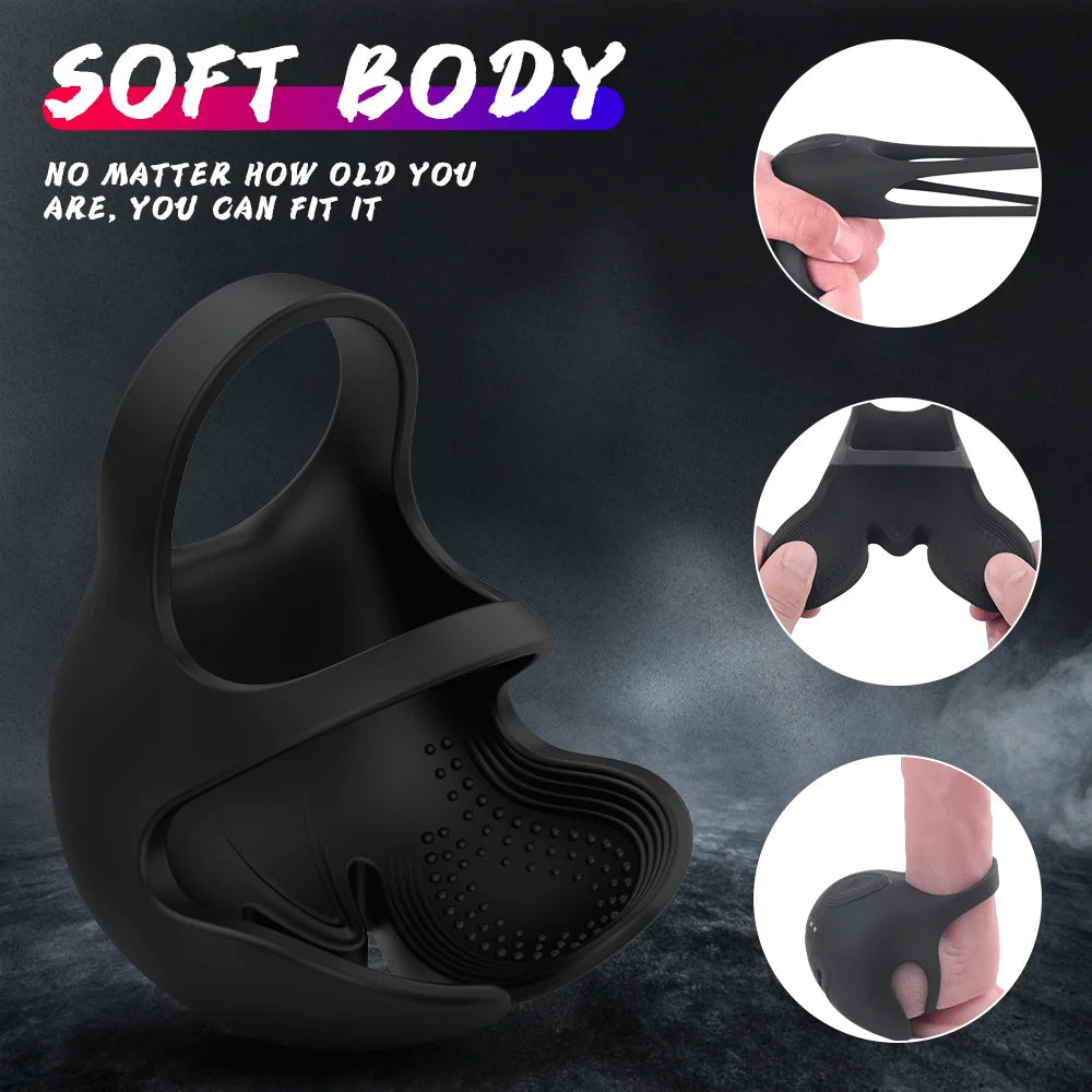 HESEKS 3-in-1 Vibrating Cock Ring