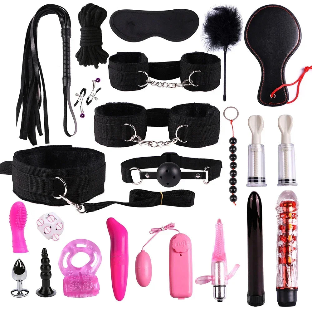 Premium Leather BDSM Bondage Set