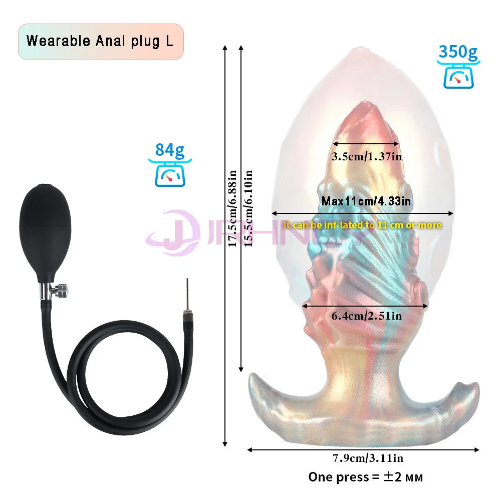 Inflatable Anal Plug – BDSM & Prostate Massager for Men & Women