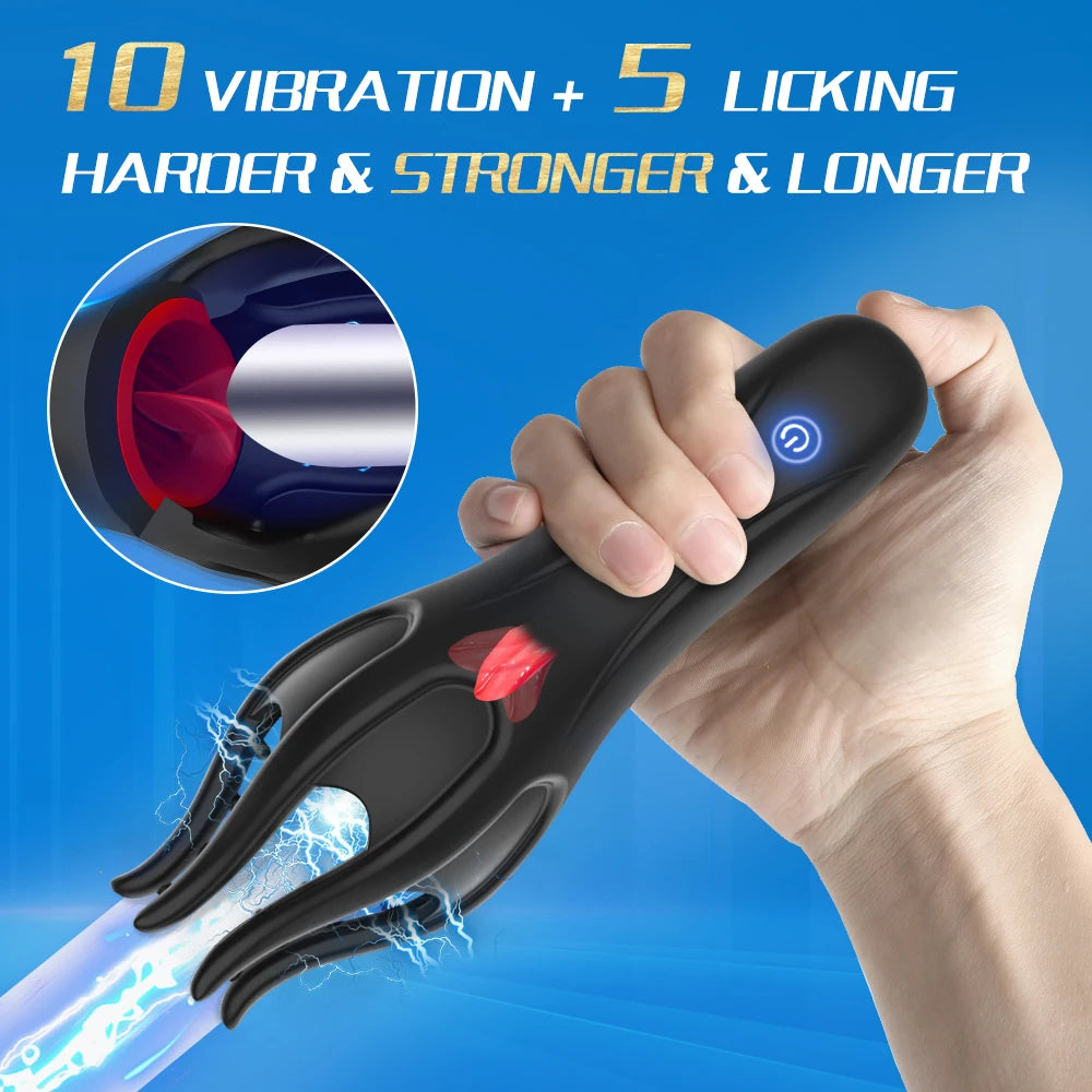 Vibrating Tongue Blowjob Masturbator