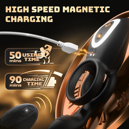 Kushor 4-in-1 Vibrating Cock Ring