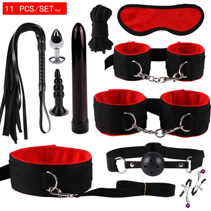 Premium Leather BDSM Bondage Set