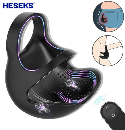 HESEKS 3-in-1 Vibrating Cock Ring