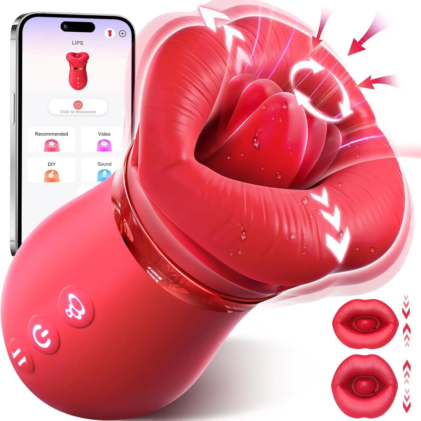 Luxe Bloom 4-in-1 App-Controlled Vibrator – Clitoral, Nipple & Anal Stimulation