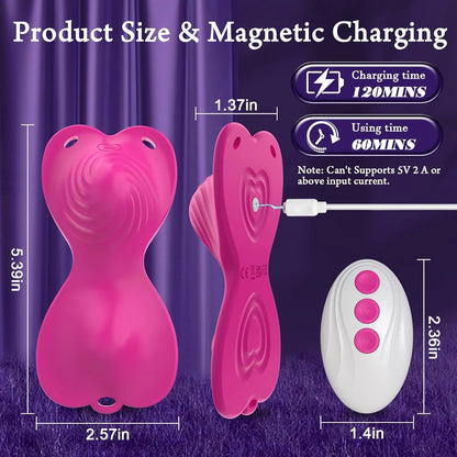 Butterfly Vibrator – Wearable Dual-Motor Pleasure