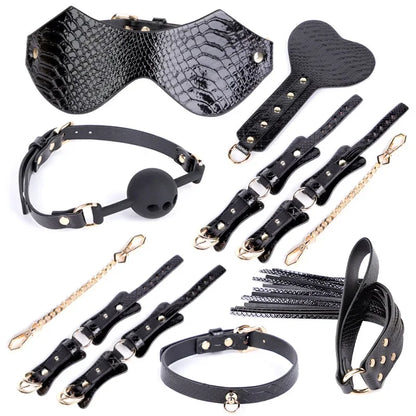Premium Leather BDSM Bondage Set