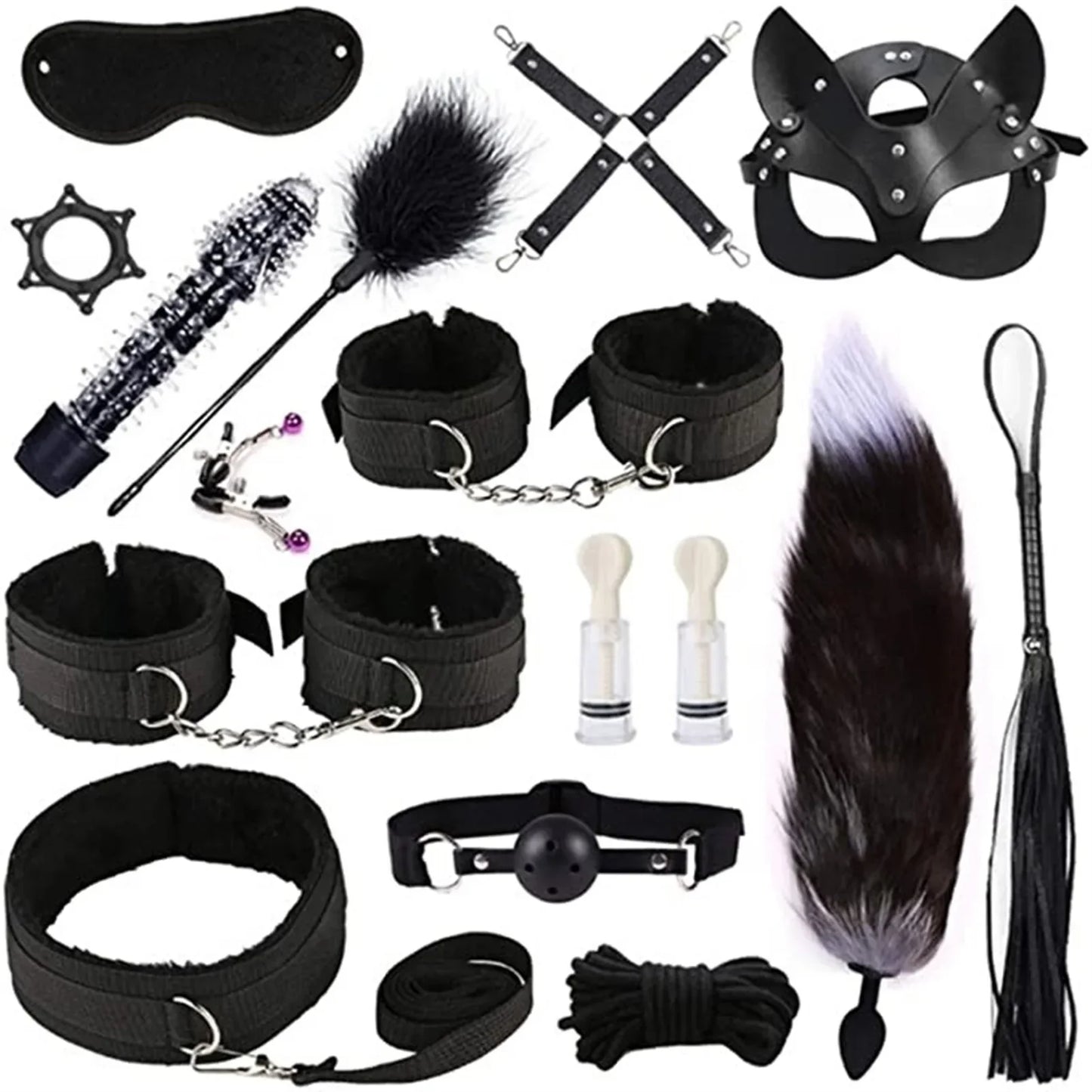 Premium Leather BDSM Bondage Set
