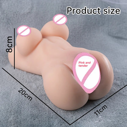 3-in-1 Mini Sex Doll with Realistic Vagina & Anal