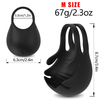 HESEKS 3-in-1 Vibrating Cock Ring