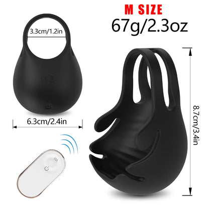 HESEKS 3-in-1 Vibrating Cock Ring