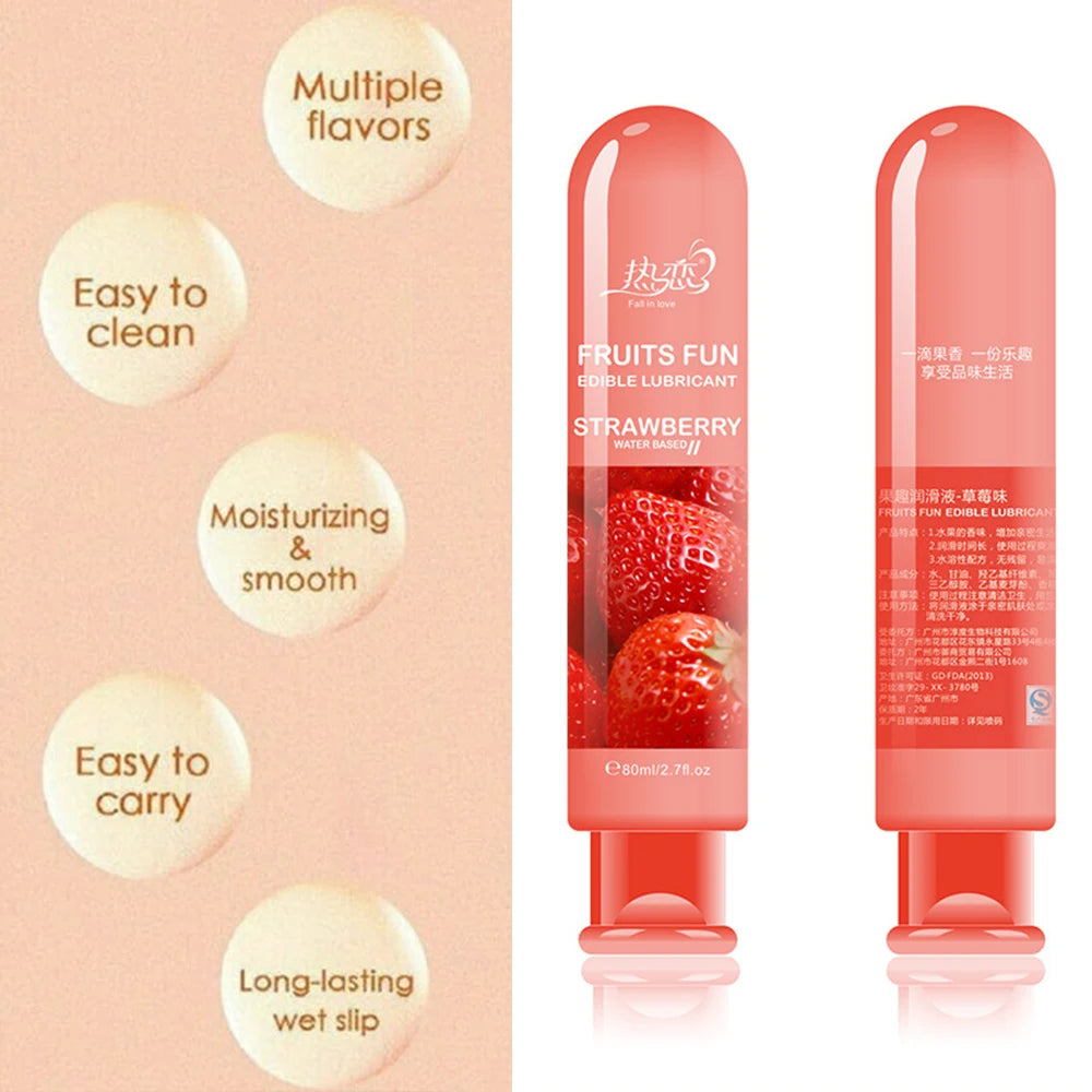 Large Capacity Anal Lubricant with Flavor