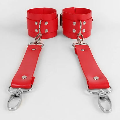 Luxury Leather Handcuffs Set