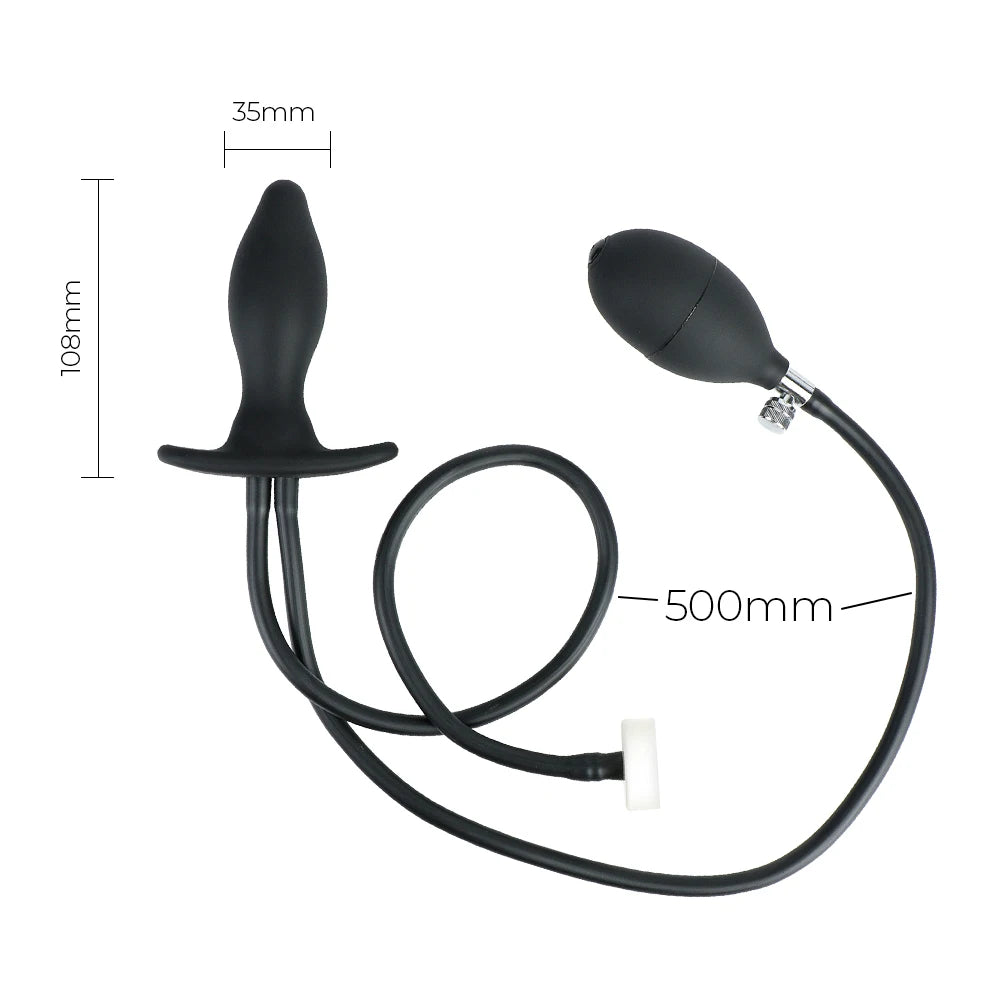 3 IN 1 Inflatable Anal Dilator & Water Spray Butt Plug