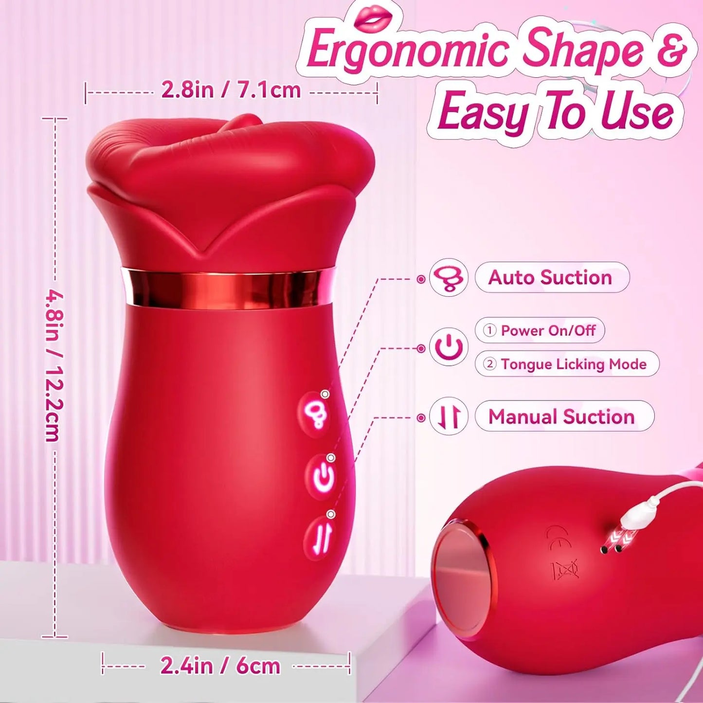 Luxe Bloom 4-in-1 App-Controlled Vibrator – Clitoral, Nipple & Anal Stimulation