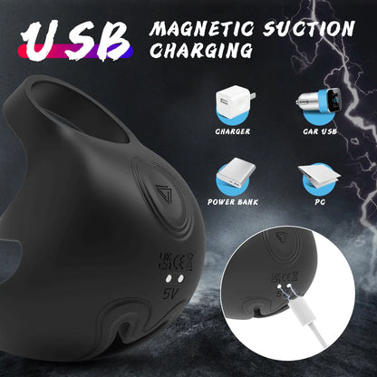 HESEKS 3-in-1 Vibrating Cock Ring