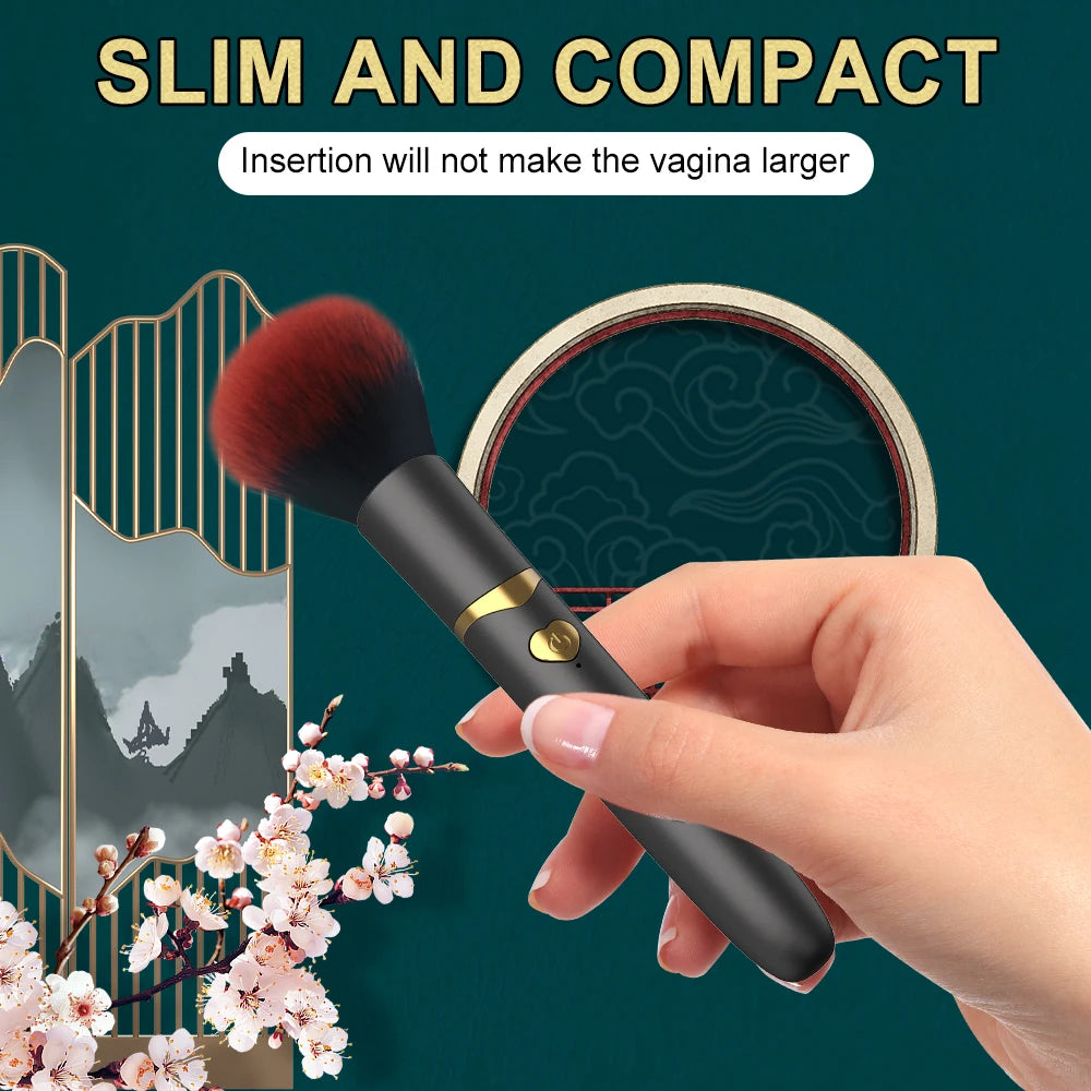 Makeup Brush G Spot Vibrator – Discreet Luxury Pleasure Wand
