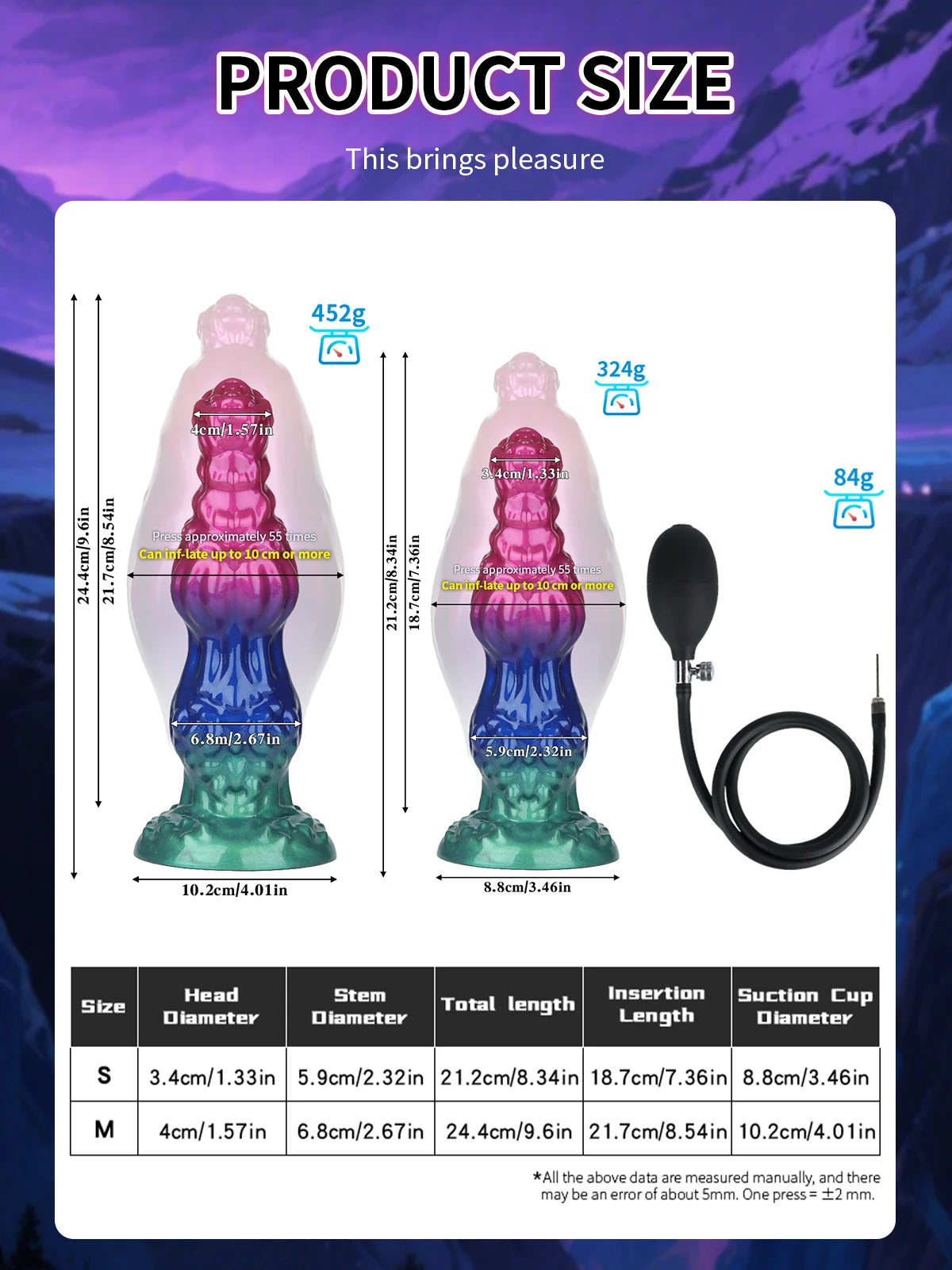 Inflatable Anal Plug – BDSM & Prostate Massager for Men & Women
