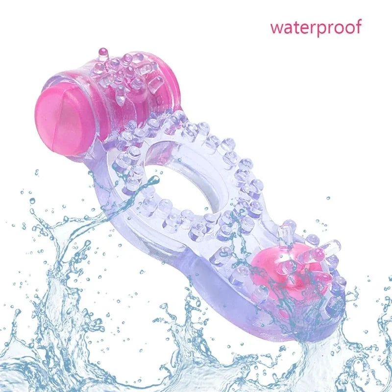 Crystal Butterfly Vibrating Cock Ring