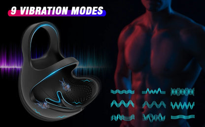HESEKS 3-in-1 Vibrating Cock Ring