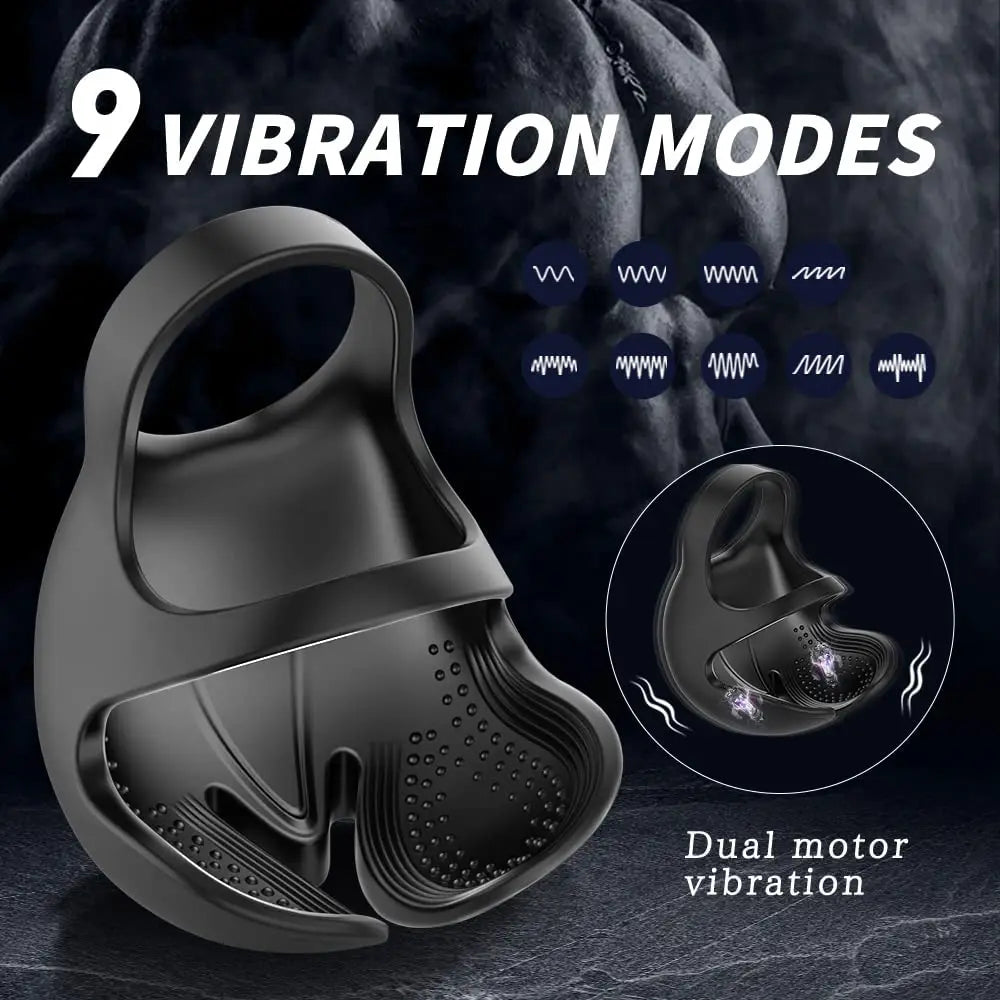 HESEKS 3-in-1 Vibrating Cock Ring