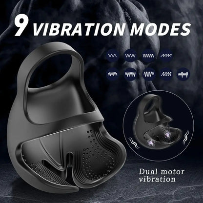 HESEKS 3-in-1 Vibrating Cock Ring