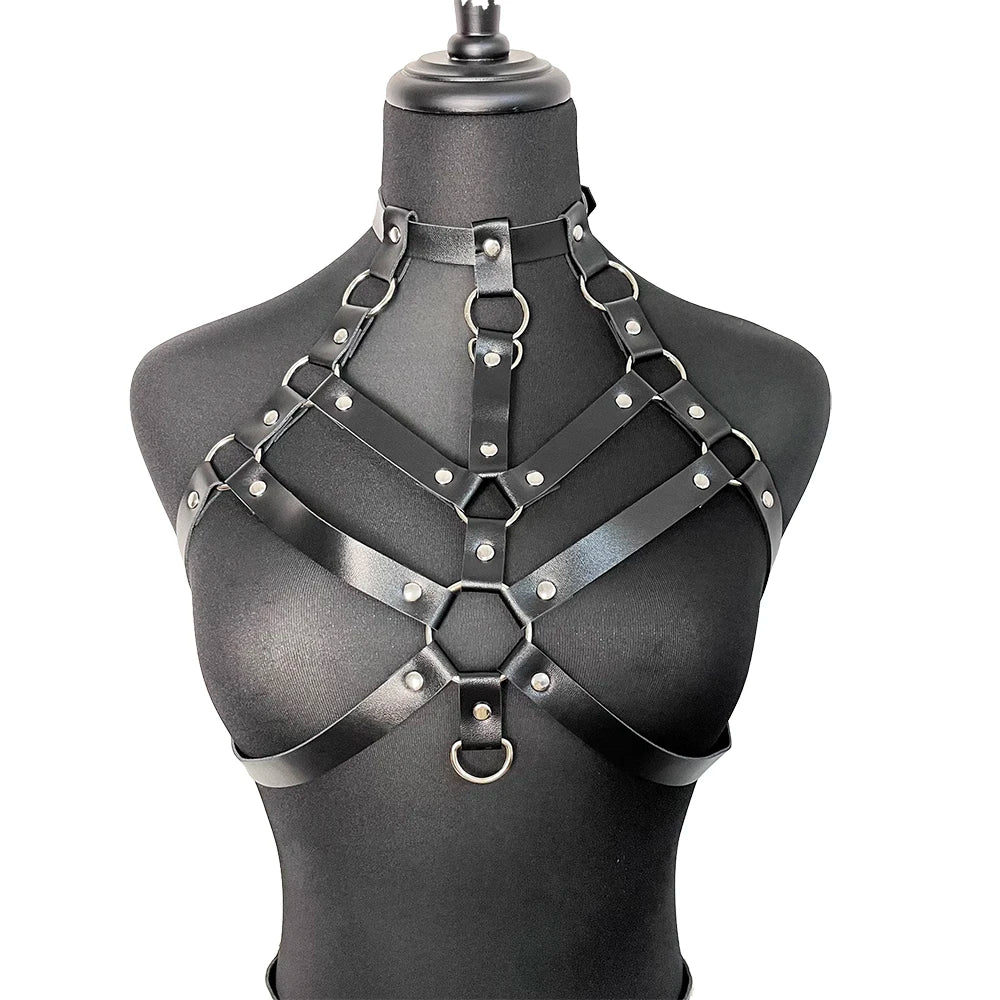 Sexy Leather Chest Harness