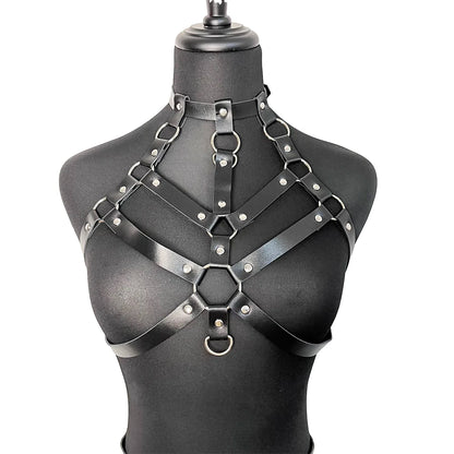 Sexy Leather Chest Harness