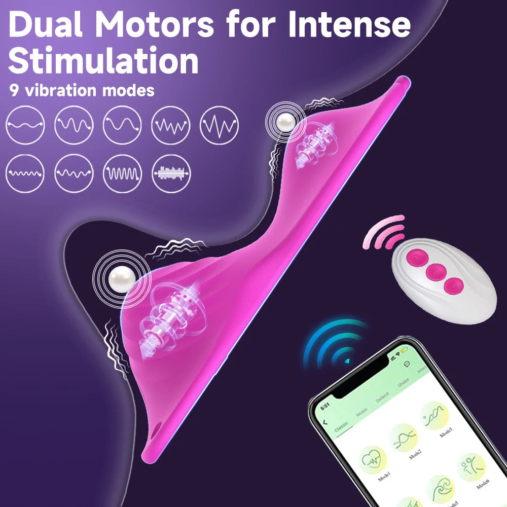 Butterfly Vibrator – Wearable Dual-Motor Pleasure