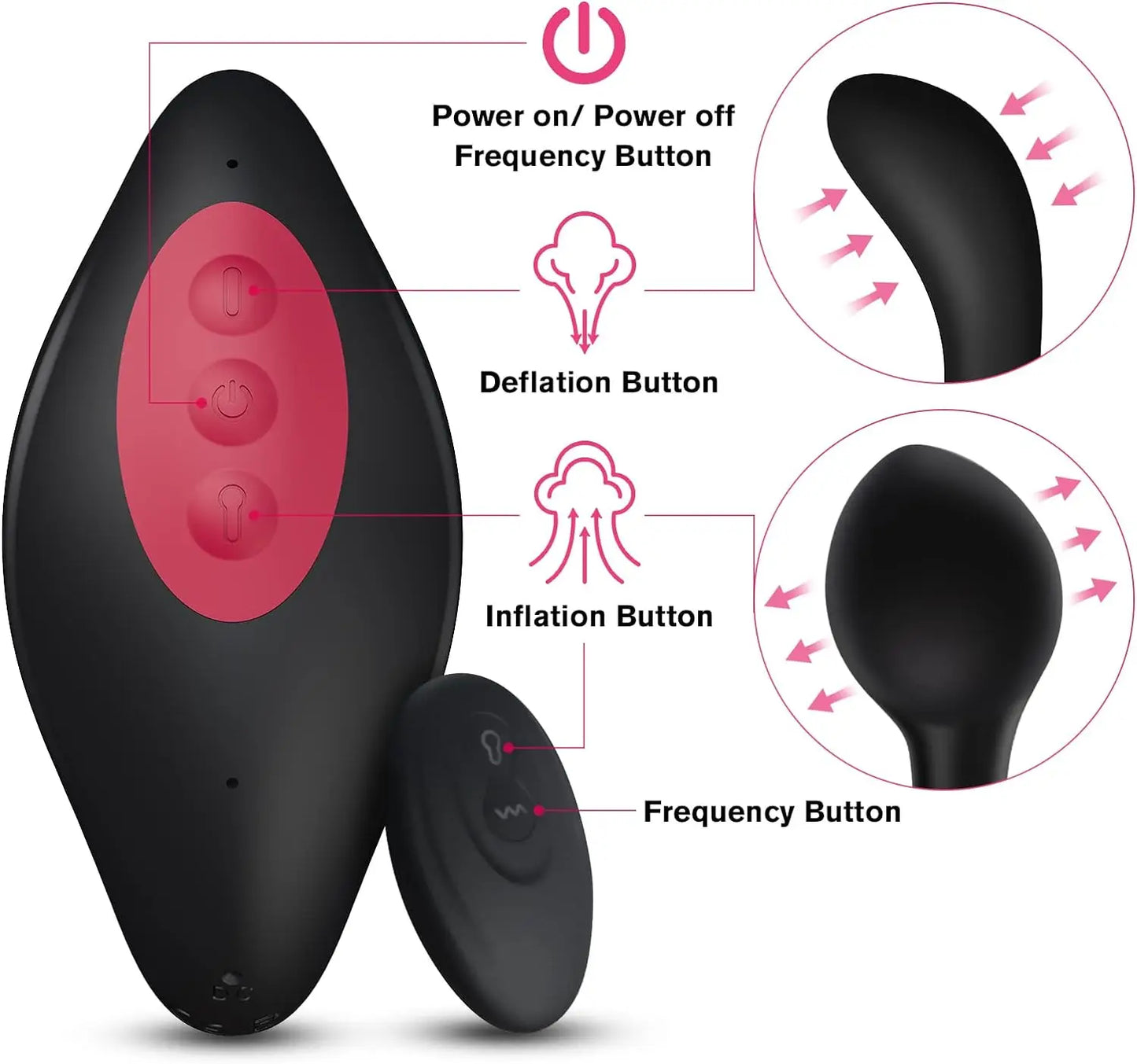 Inflatable Anal Vibrator