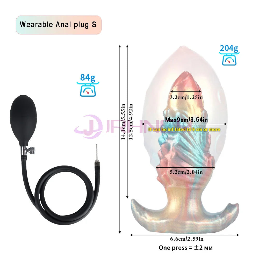 Inflatable Anal Plug – BDSM & Prostate Massager for Men & Women