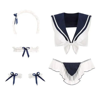 Kawaii Schoolgirl Lingerie Set