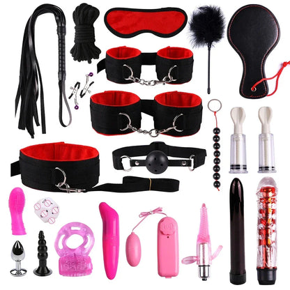 Premium Leather BDSM Bondage Set