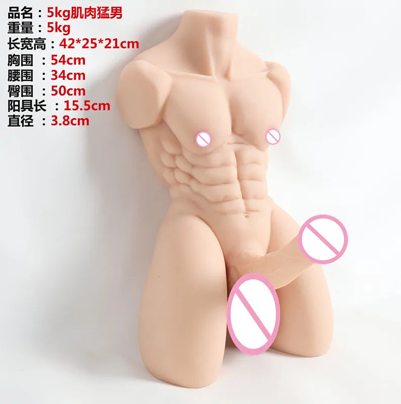 Realistic Muscular Male Torso Sex Doll