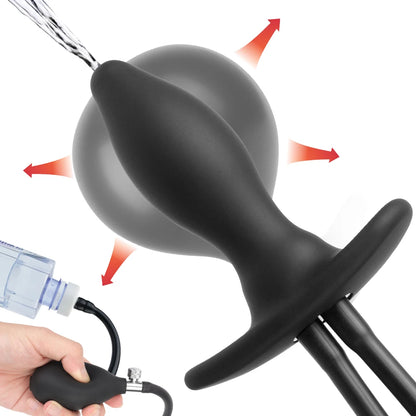 3 IN 1 Inflatable Anal Dilator & Water Spray Butt Plug
