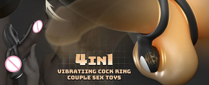 Kushor 4-in-1 Vibrating Cock Ring
