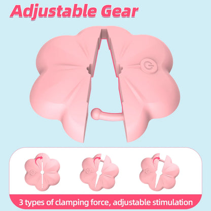 Rose Nipple Clamps Vibrator
