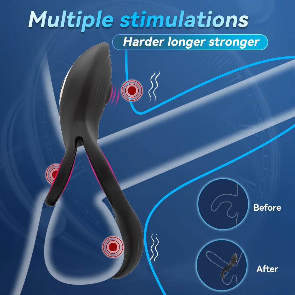 Double Vibrating Penis Ring