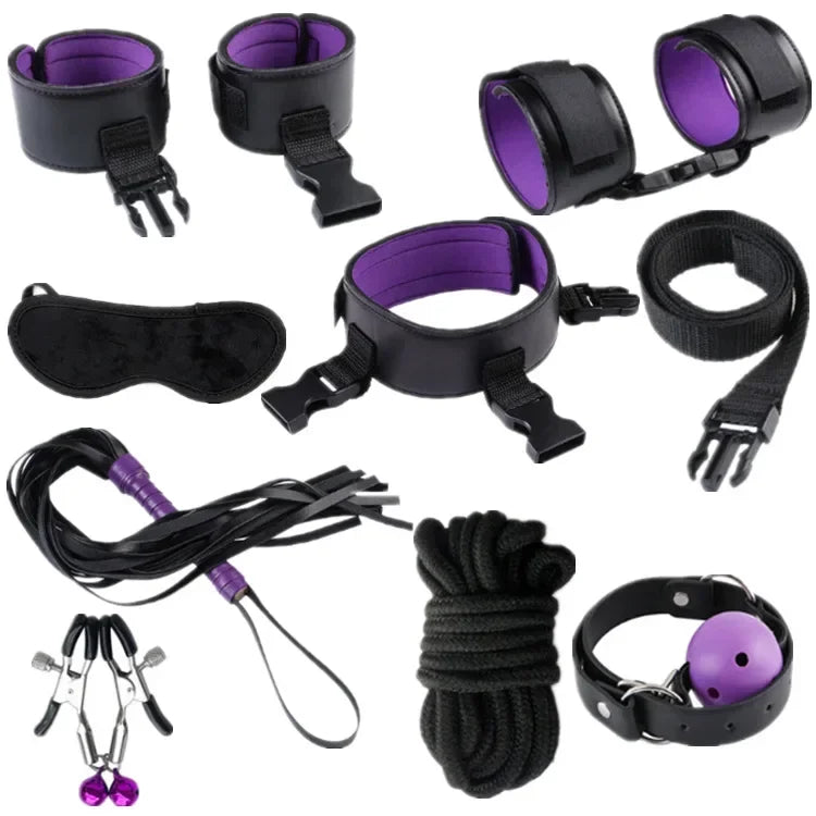 Premium Leather BDSM Bondage Set
