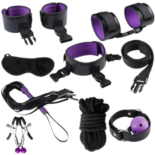Premium Leather BDSM Bondage Set