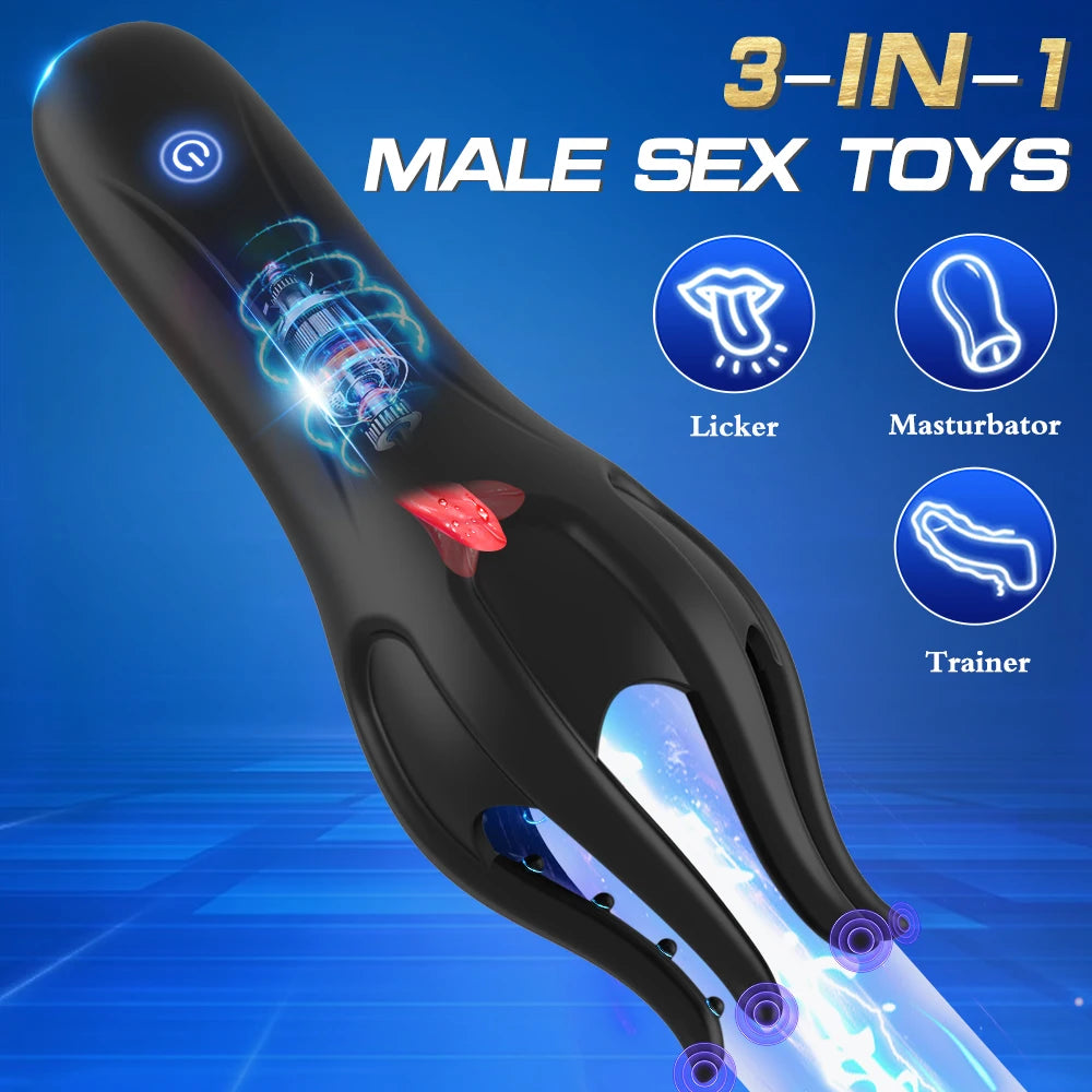 Vibrating Tongue Blowjob Masturbator