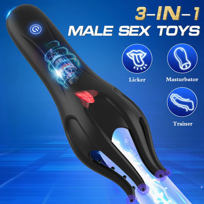 Vibrating Tongue Blowjob Masturbator