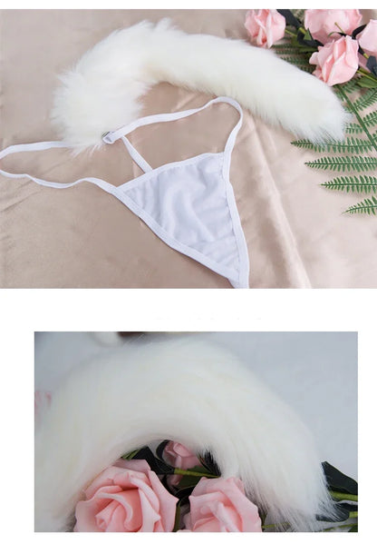 Cute Fox or Rabbit Tail Lingerie