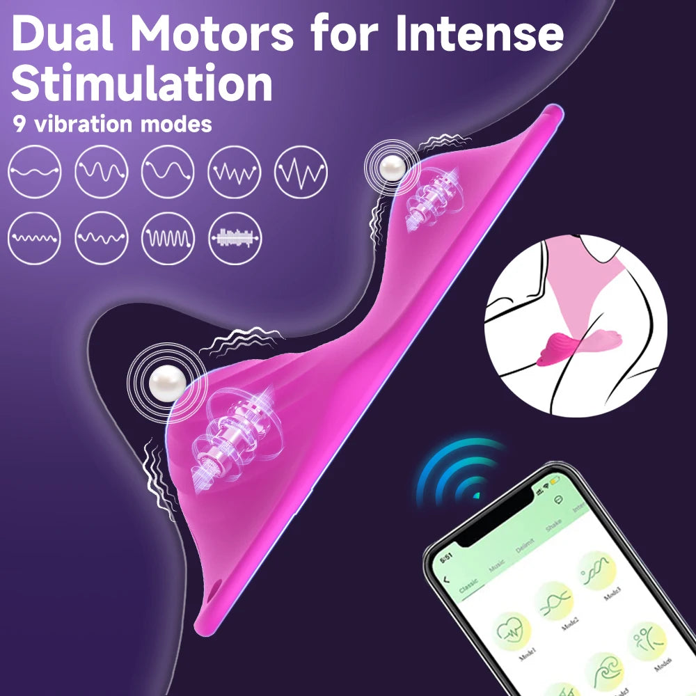 Butterfly Vibrator – Wearable Dual-Motor Pleasure