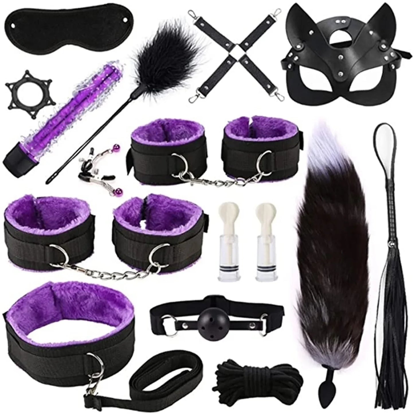 Premium Leather BDSM Bondage Set