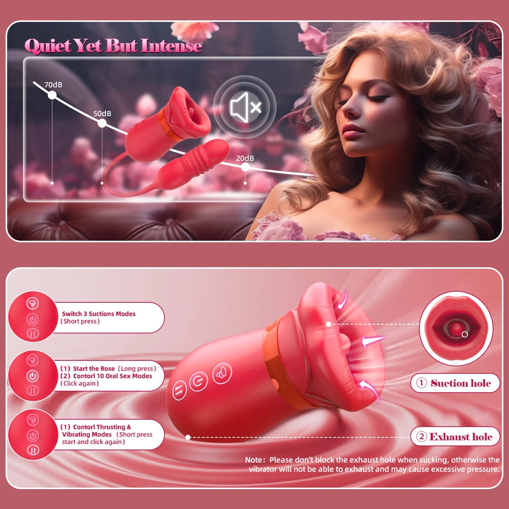 Luxe Bloom 4-in-1 App-Controlled Vibrator – Clitoral, Nipple & Anal Stimulation