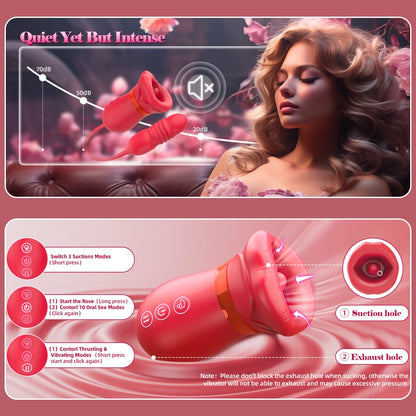 Luxe Bloom 4-in-1 App-Controlled Vibrator – Clitoral, Nipple & Anal Stimulation