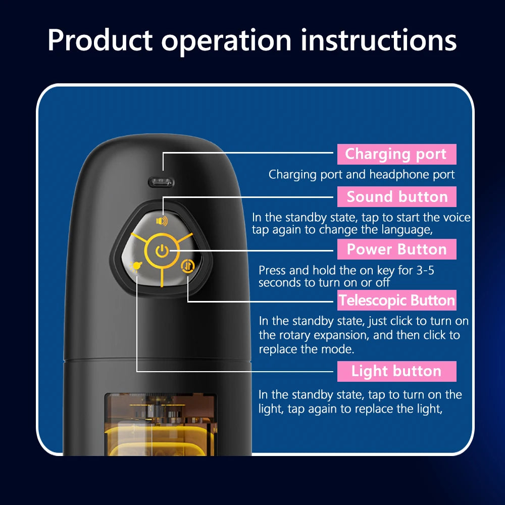 Luxe Emperor 2.0 – Automatic Telescopic & Rotating Masturbator